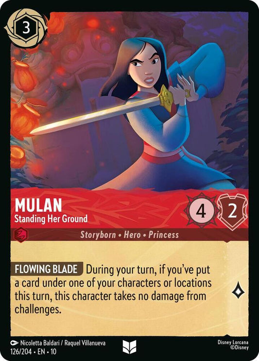 Mulan Standing Her Ground (Whispers in the Well)  - Cold Foil