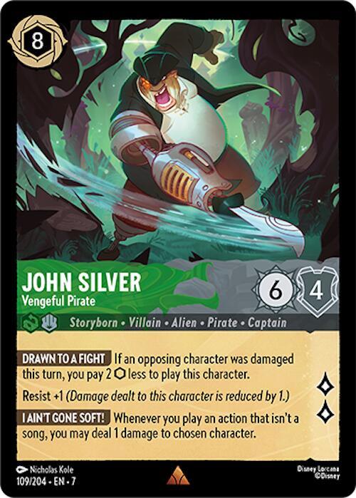 John Silver Vengeful Pirate (Archazia's Island)  - Cold Foil