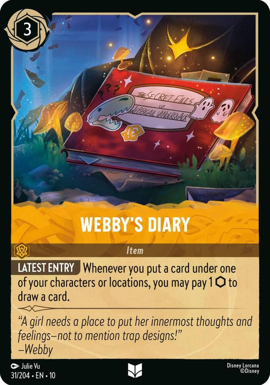 Webbys Diary (Whispers in the Well)  - Cold Foil