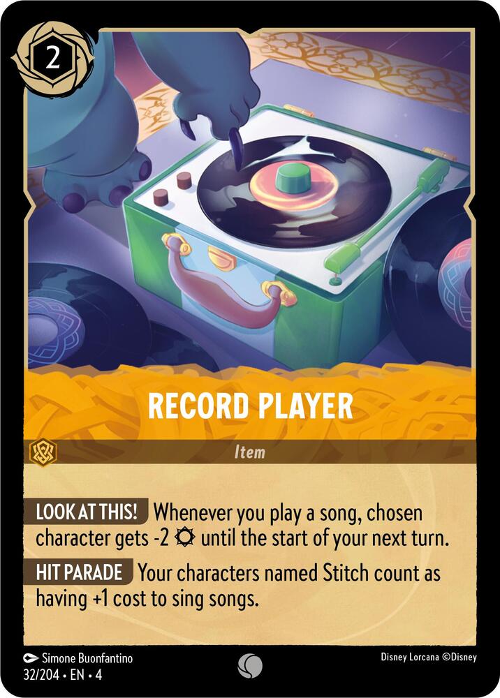 Record Player (Ursula's Return)  - Cold Foil