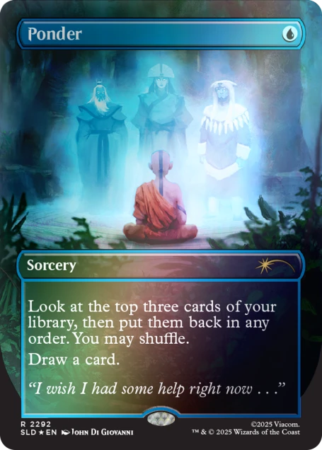 Magic The Gathering Secret Lair: Avatar the Last Airbender A Lot to Learn [Rainbow Foil Edition]
