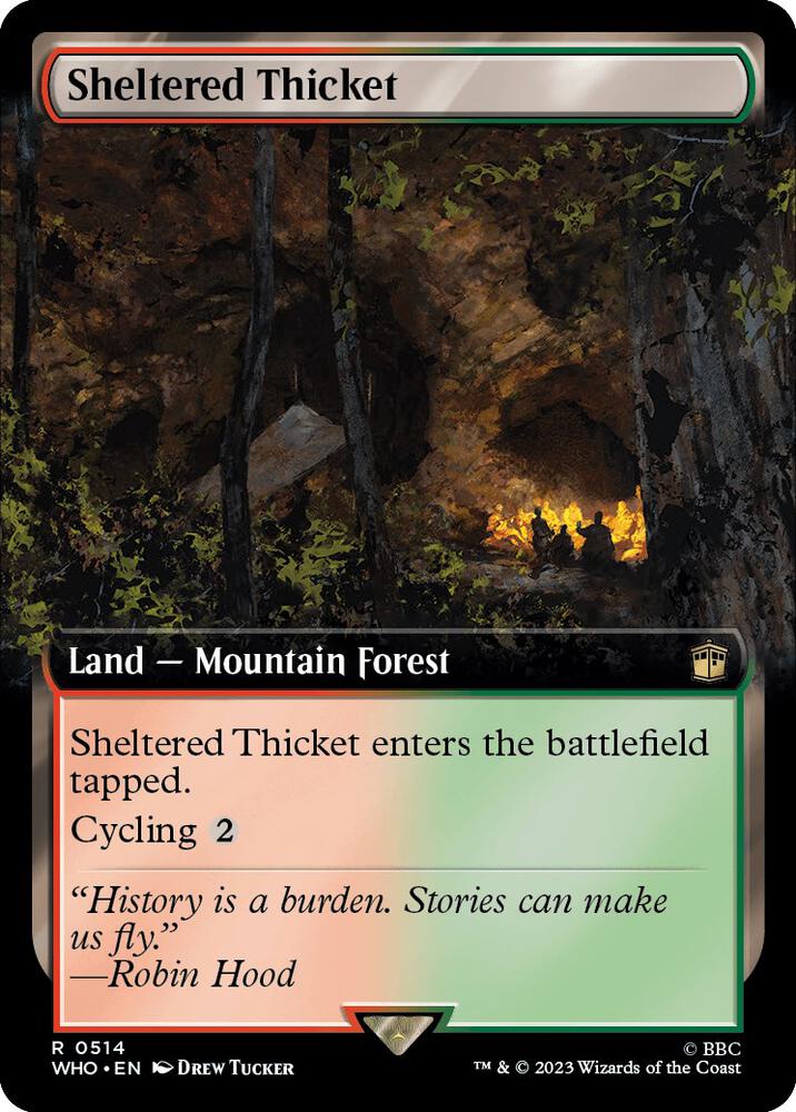Sheltered Thicket 514/3331 (Universes Beyond: Doctor Who)  - Extended Art Foil