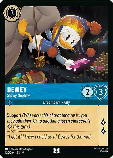 Dewey Showy Nephew (Fabled)  - Cold Foil