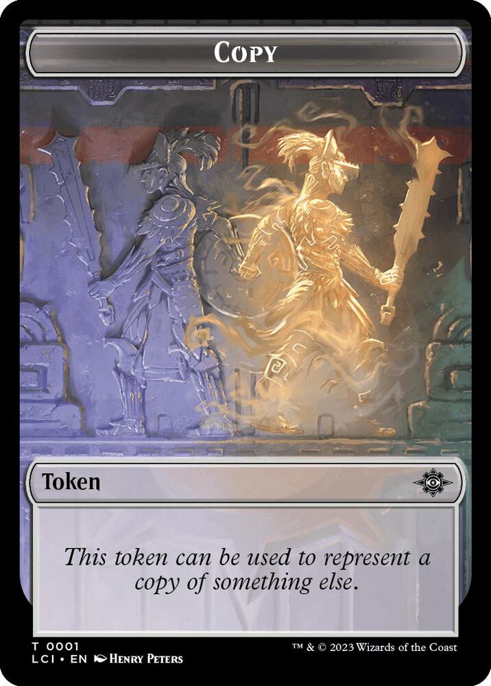 Copy Bat Double Sided Token 1 // 6 (The Lost Caverns of Ixalan)  - Foil