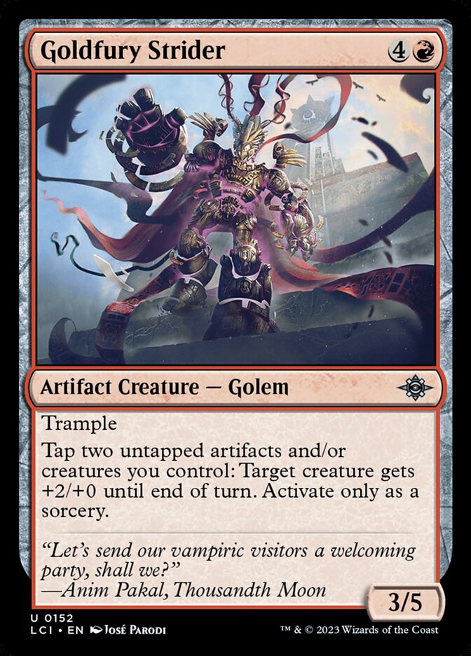 Goldfury Strider 152/291 (The Lost Caverns of Ixalan)  - Foil
