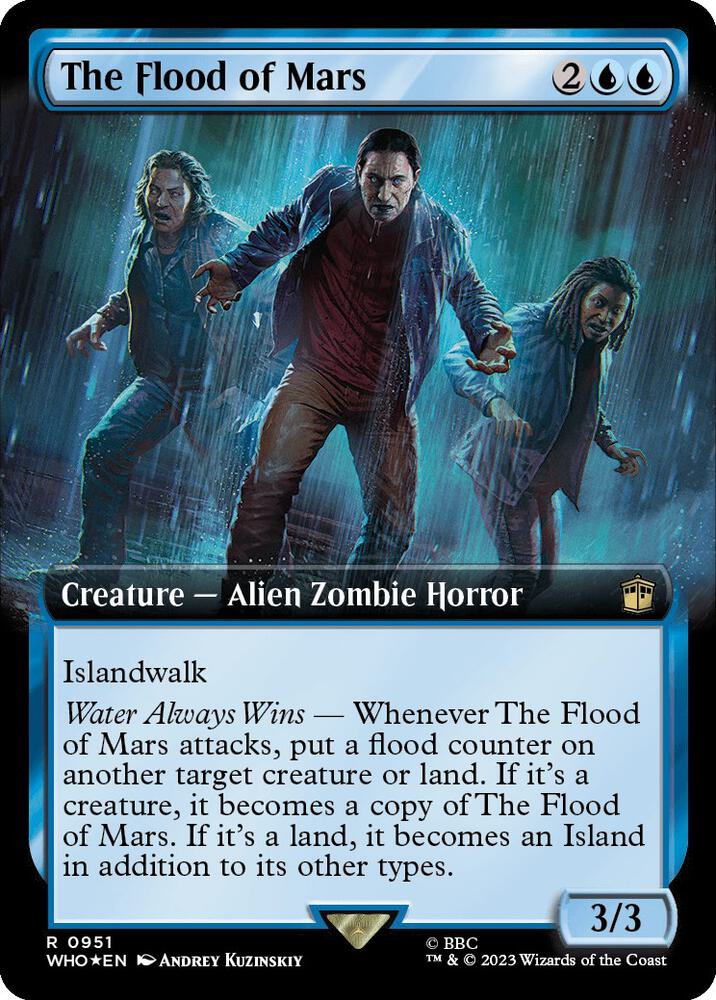 The Flood of Mars 951/331 (Universes Beyond: Doctor Who)  - Extended Art Surge Foil