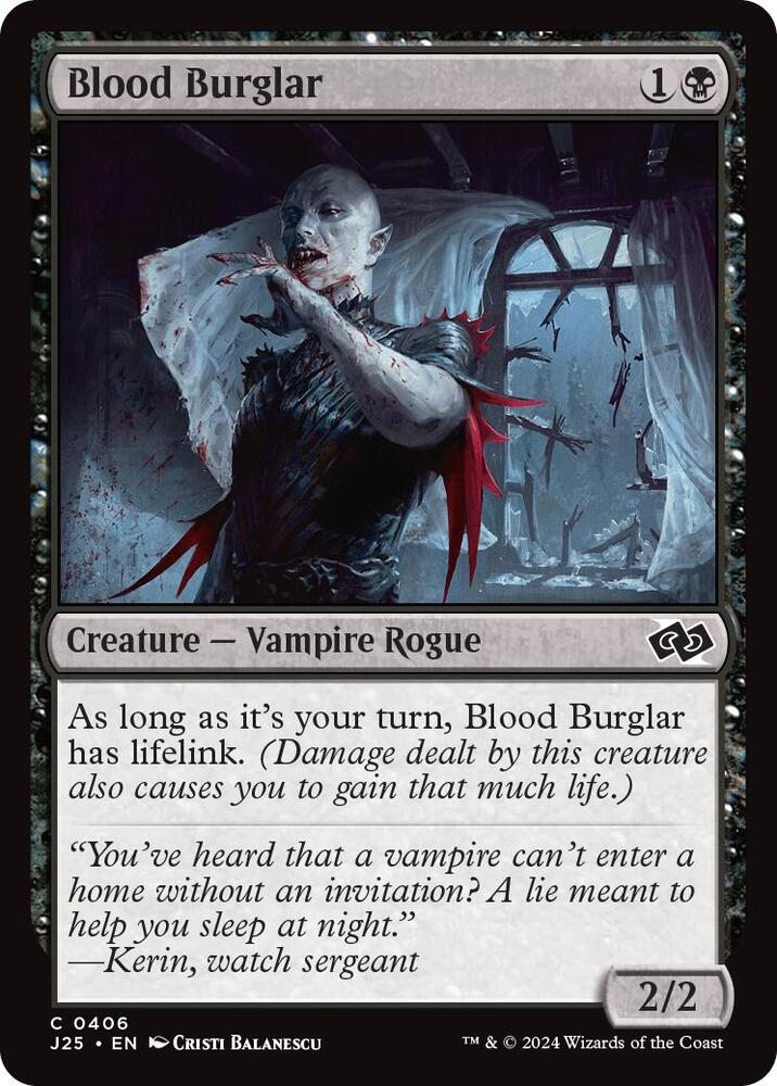 Blood Burglar 406/779 (Foundations Jumpstart) 