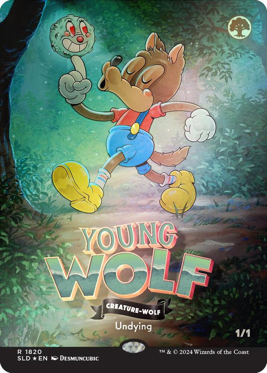 Young Wolf 1820 (Secret Lair Drop Series)  - Borderless Rainbow Foil