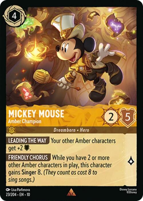 Mickey Mouse Amber Champion (Whispers in the Well)  - Cold Foil