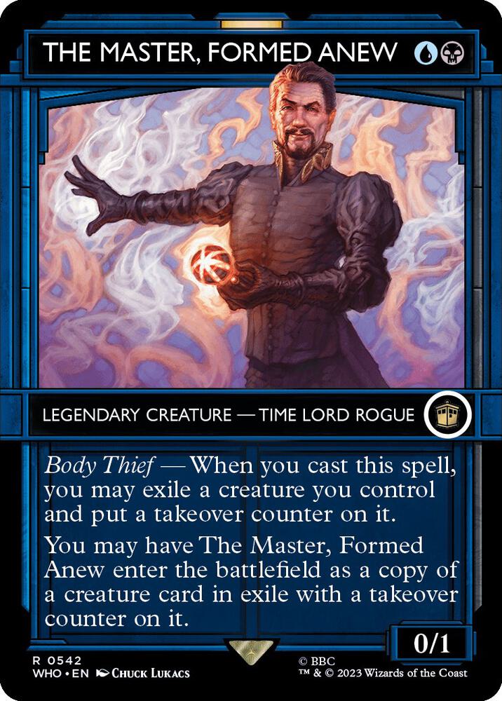 The Master, Formed Anew 542/331 (Universes Beyond: Doctor Who)  - Showcase Foil