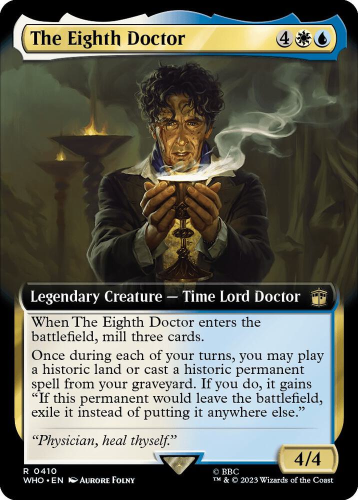 The Eighth Doctor 410 (Universes Beyond: Doctor Who)  - Extended Art Foil
