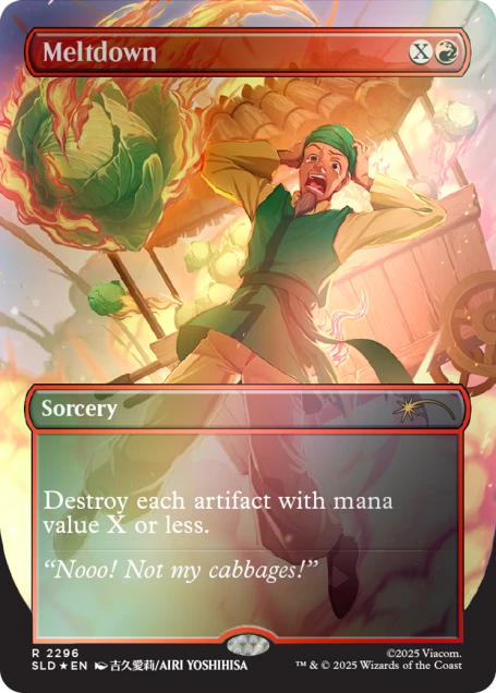 Magic The Gathering Secret Lair: Avatar the Last Airbender My Cabbages! [Rainbow Foil Edition]