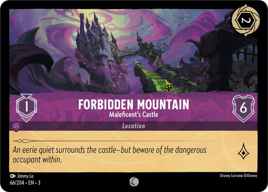 Forbidden Mountain Maleficents Castle (Into the Inklands)  - Cold Foil