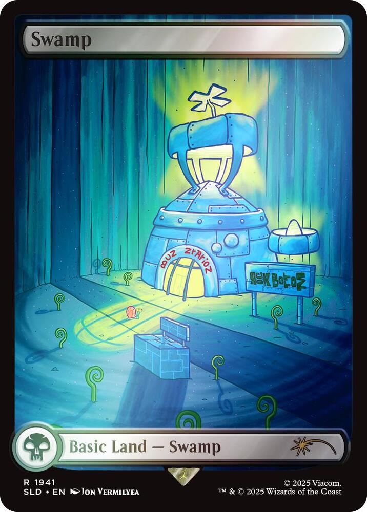 Swamp 1941 (Secret Lair Drop Series)  - Full Art Rainbow Foil