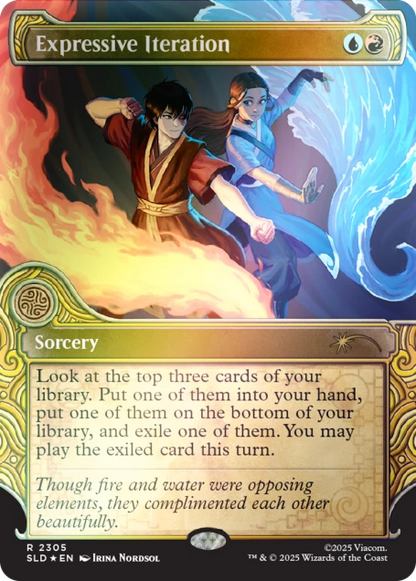 Magic The Gathering Secret Lair: Avatar the Last Airbender One With the Elements [Rainbow Foil Edition]