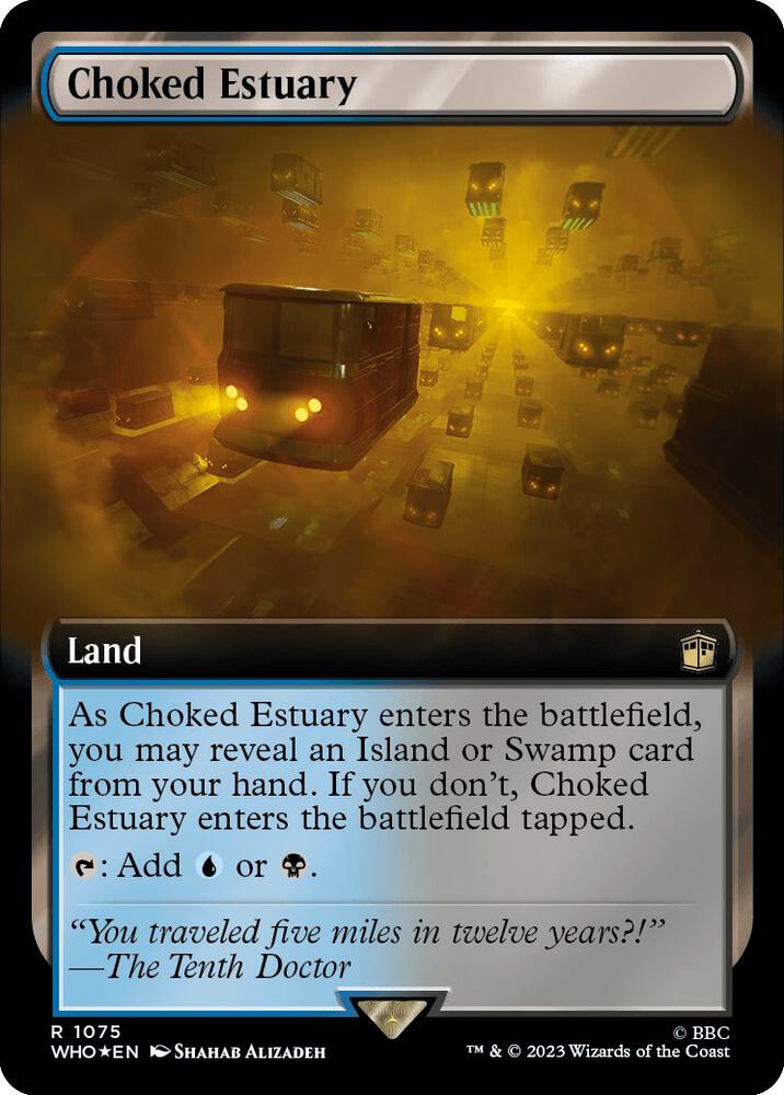 Choked Estuary 1075/331 (Universes Beyond: Doctor Who)  - Extended Art Surge Foil