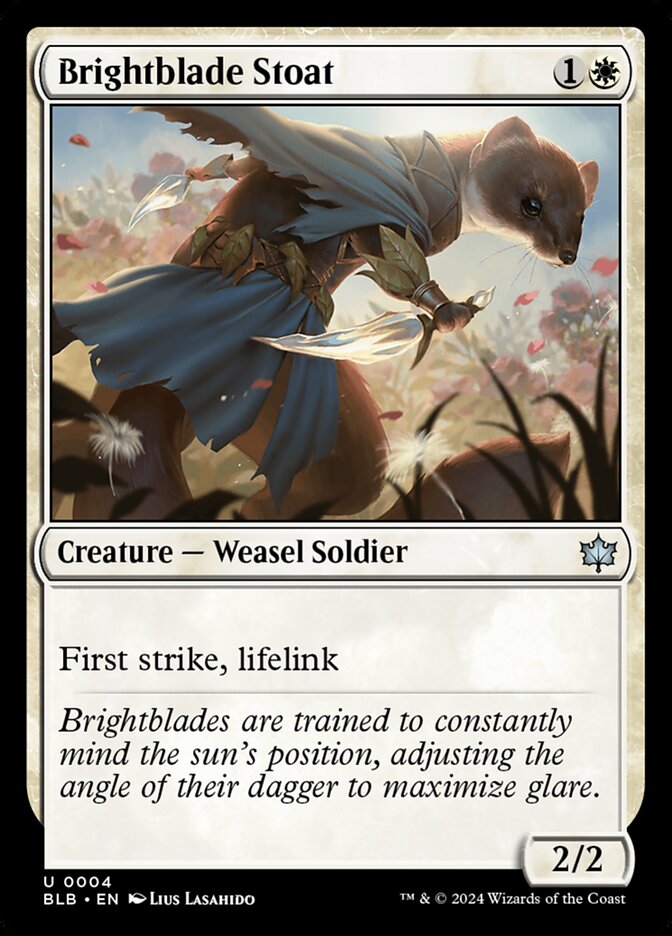 Brightblade Stoat 4 (Bloomburrow) 