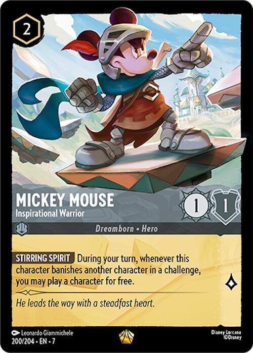Mickey Mouse Inspirational Warrior (Archazia's Island)  - Cold Foil