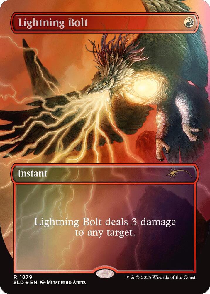 Lightning Bolt 1879 (Secret Lair Drop Series)  - Borderless Rainbow Foil