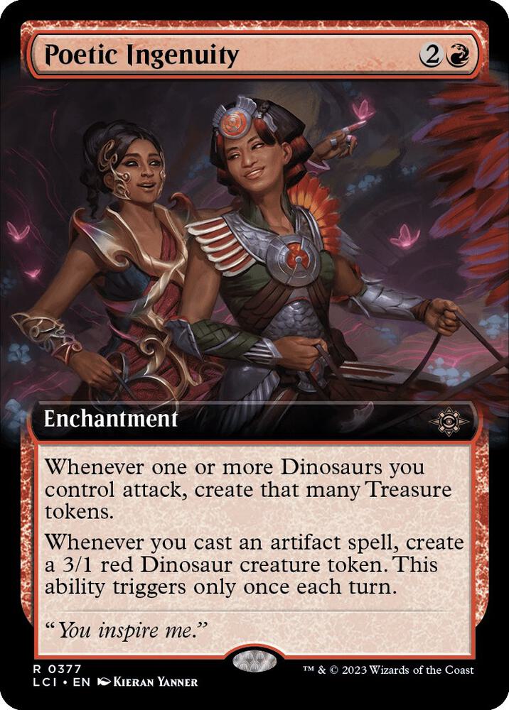 Poetic Ingenuity 377/291 (The Lost Caverns of Ixalan)  - Extended Art