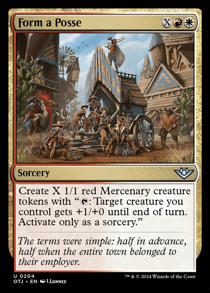 Form a Posse 204/286 (Outlaws of Thunder Junction)  - Foil