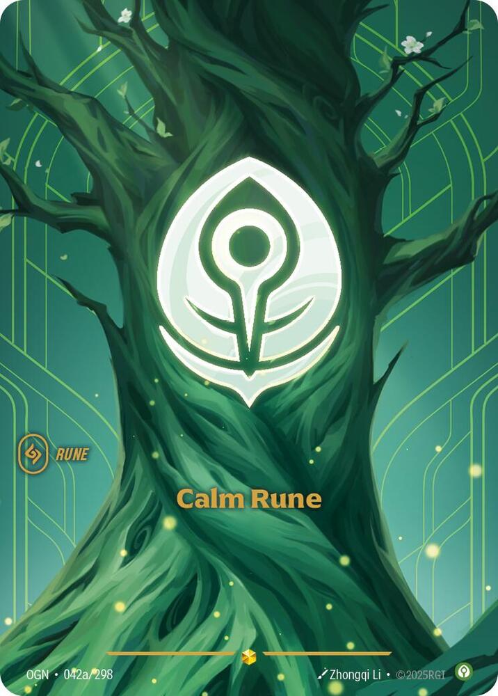 Calm Rune 042a/298 (Origins)  - Foil