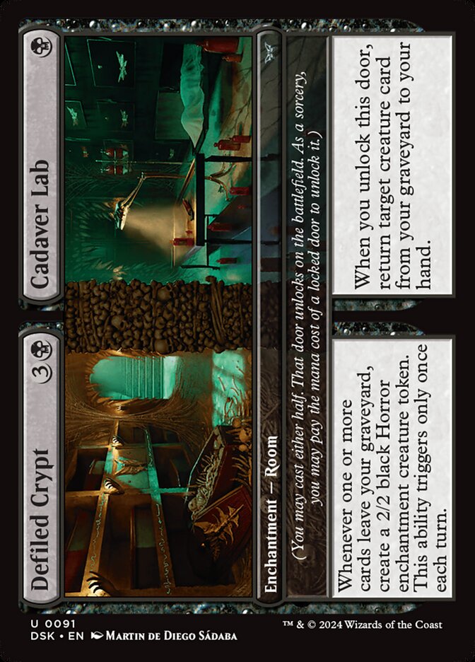 Defiled Crypt // Cadaver Lab 91 (Duskmourn: House of Horror)  - Foil