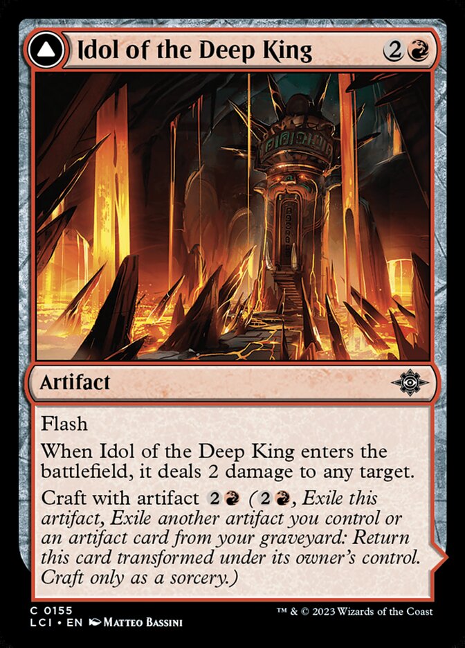 Idol of the Deep King // Sovereign's Macuahuitl 155/291 (The Lost Caverns of Ixalan) 