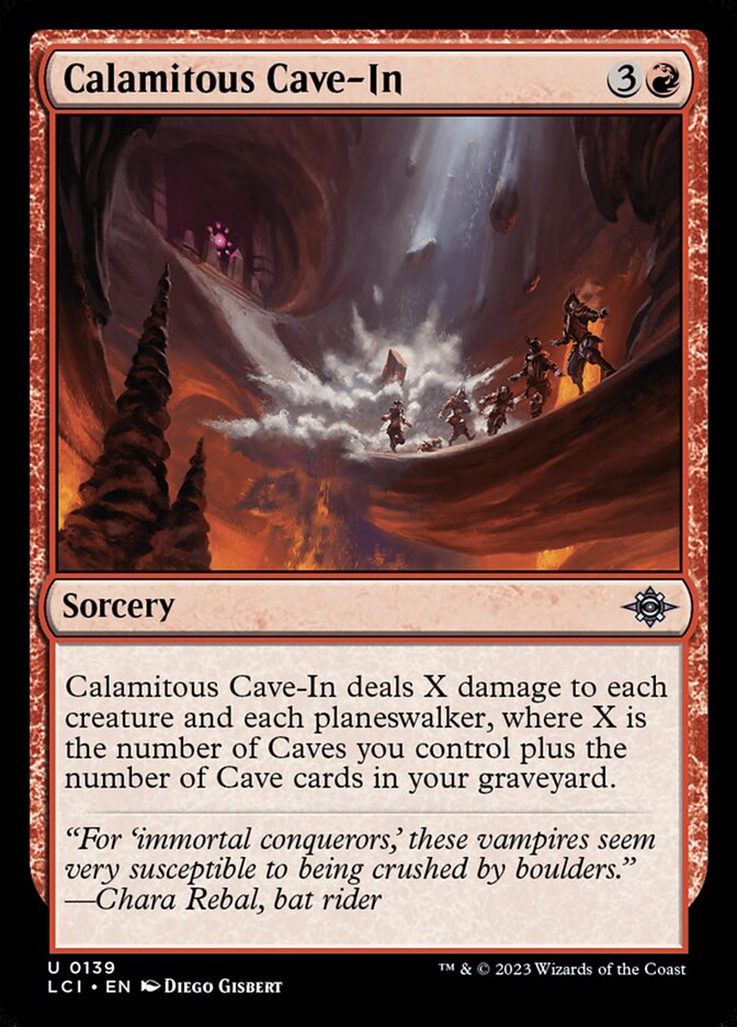 Calamitous Cave-In 139/291 (The Lost Caverns of Ixalan)  - Foil