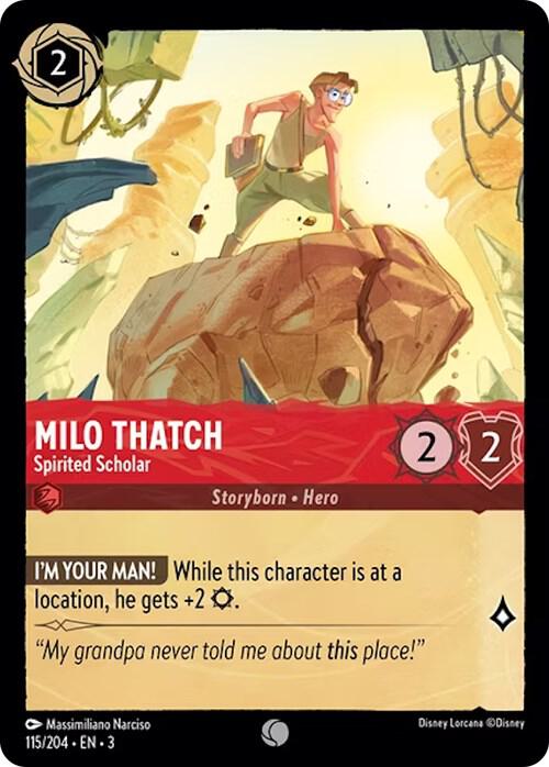 Milo Thatch Spirited Scholar (Into the Inklands)  - Cold Foil