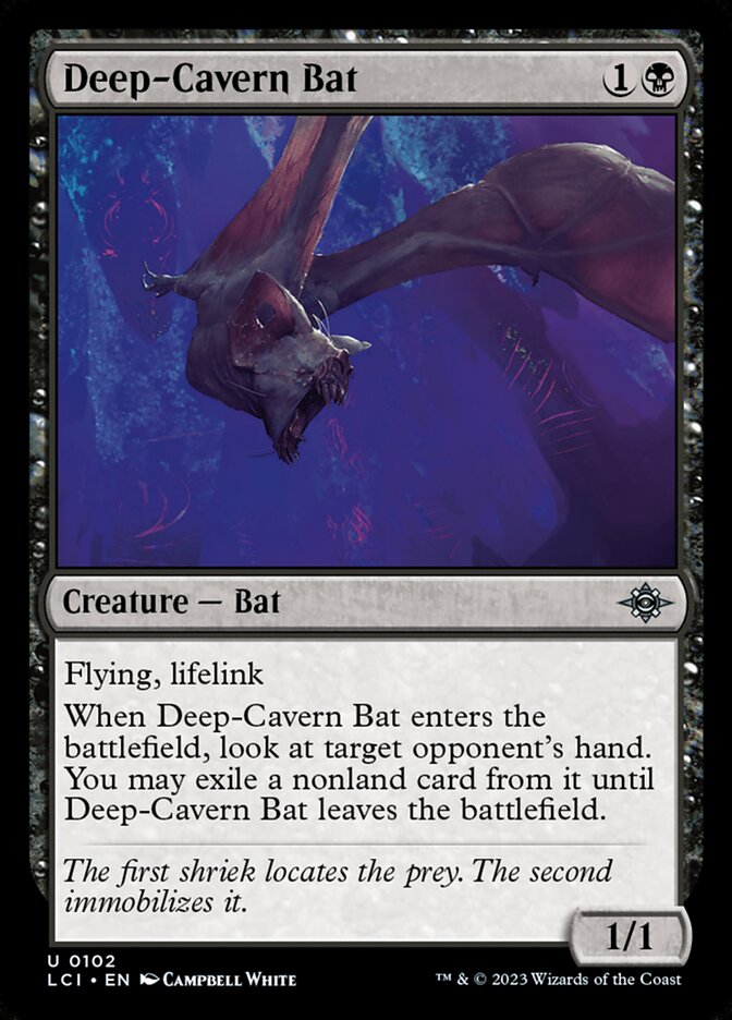 Deep Cavern Bat 102 (The Lost Caverns of Ixalan)  - Foil