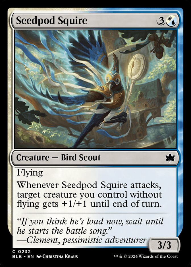 Seedpod Squire 232 (Bloomburrow)  - Foil