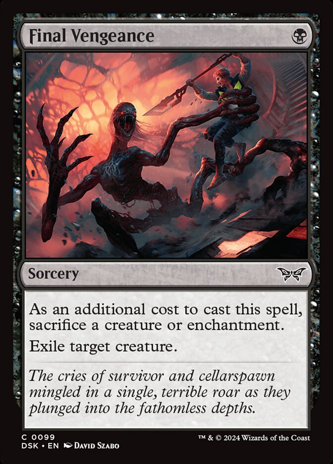 Final Vengeance 99/286 (Duskmourn: House of Horror)  - Foil