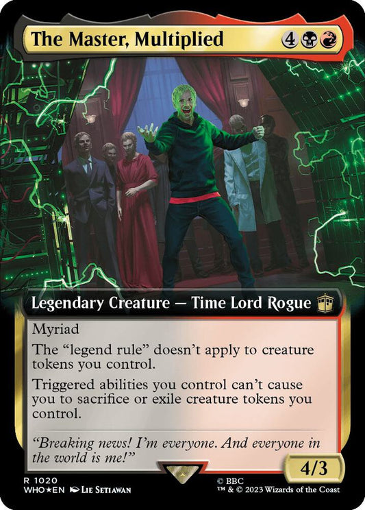 The Master, Multiplied 1020/331 (Universes Beyond: Doctor Who)  - Extended Art Surge Foil