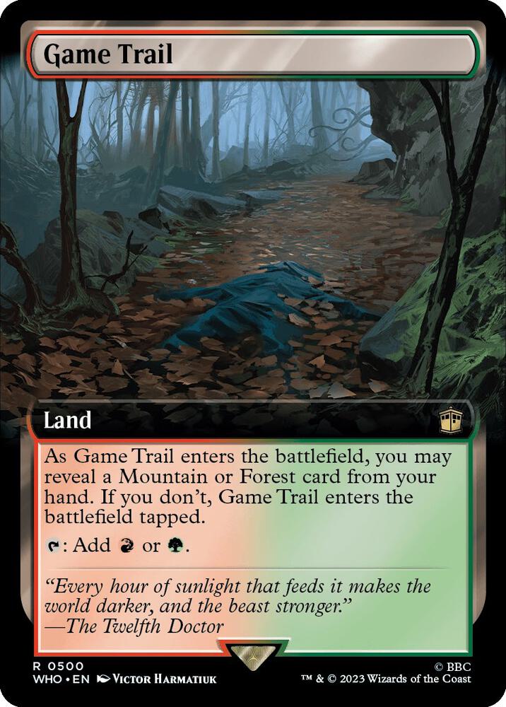 Game Trail 500/331 (Universes Beyond: Doctor Who)  - Extended Art Foil