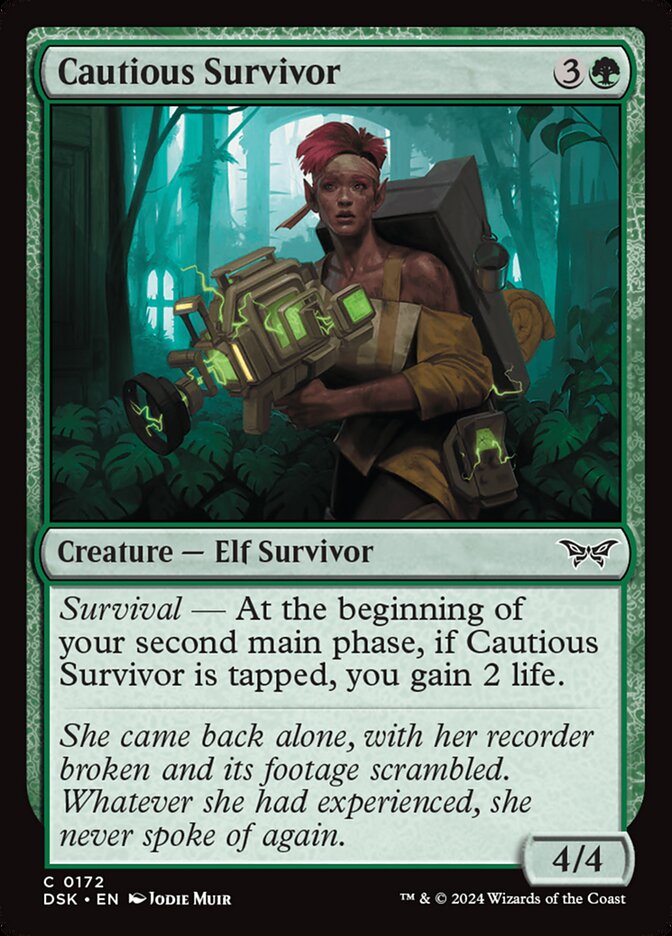 Cautious Survivor 172 (Duskmourn: House of Horror)  - Foil