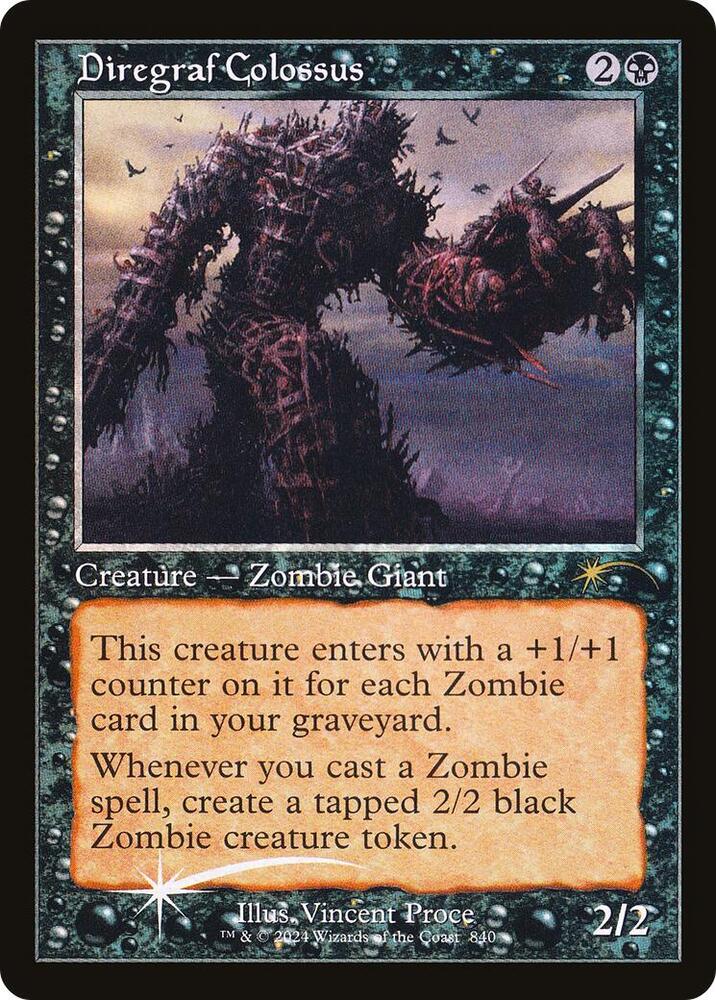 Diregraf Colossus Retro Frame 840 (Secret Lair Drop Series)  - Retro Foil