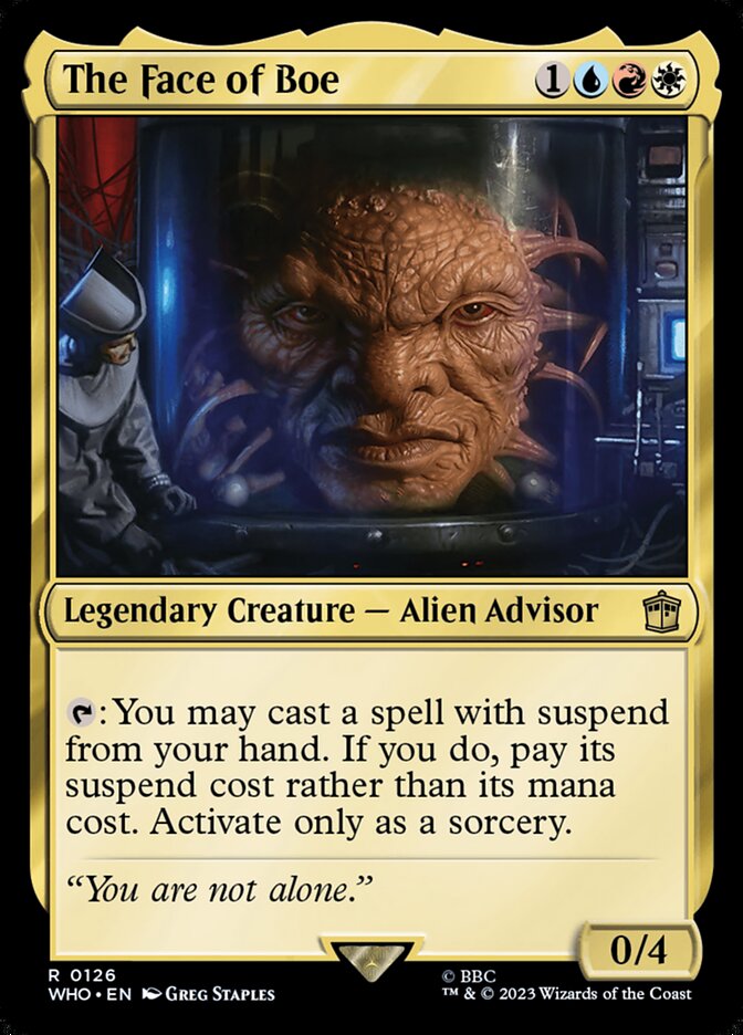 The Face of Boe 126/331 (Universes Beyond: Doctor Who)  - Foil