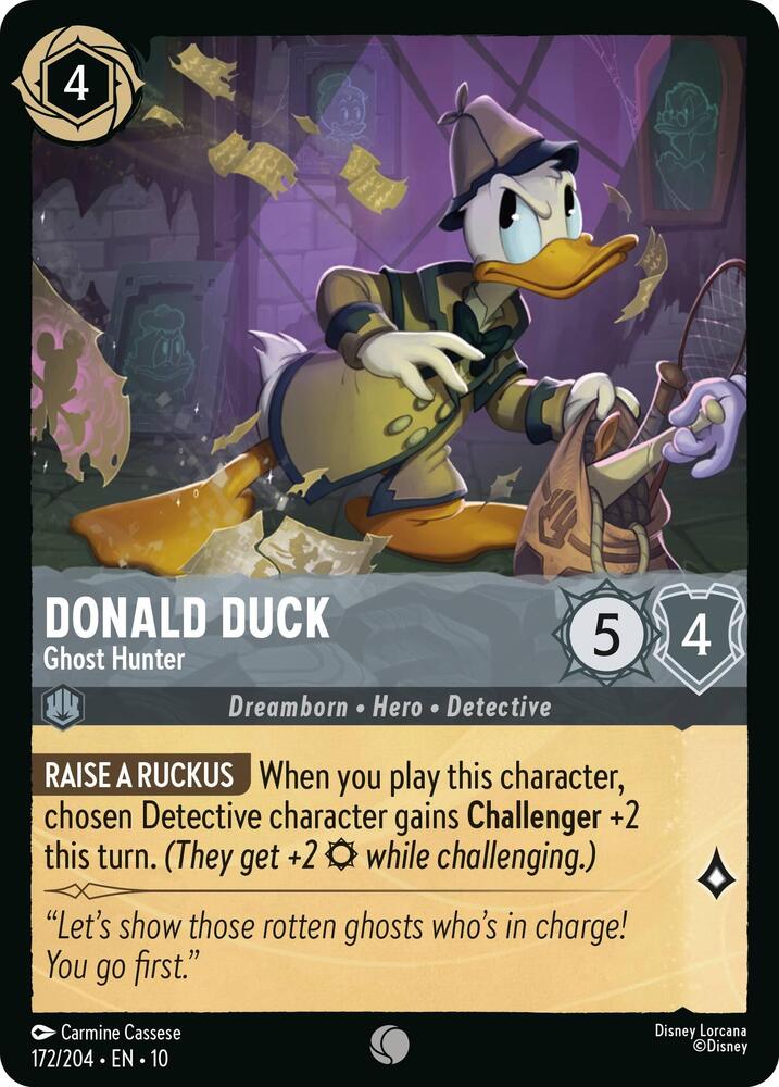 Donald Duck Ghost Hunter (Whispers in the Well)  - Cold Foil