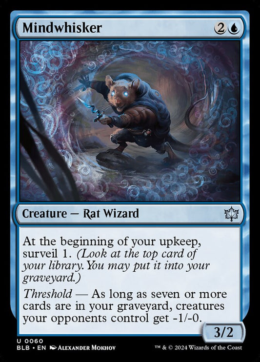 Mindwhisker 60 (Bloomburrow)  - Foil