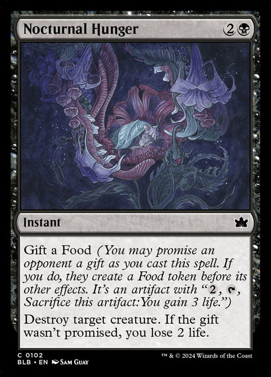 Nocturnal Hunger 102 (Bloomburrow)  - Foil