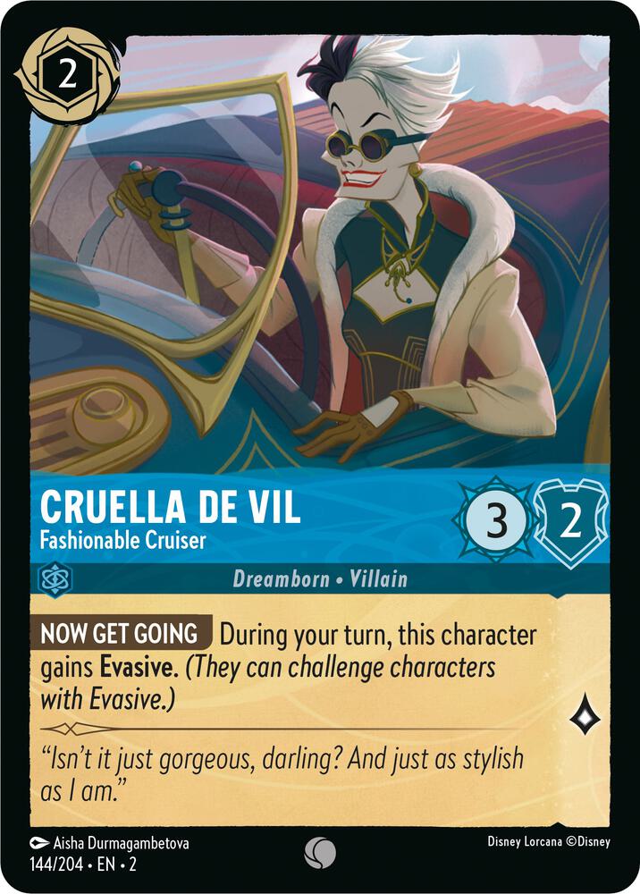 Cruella De Vil Fashionable Cruiser (Rise of the Floodborn)  - Cold Foil