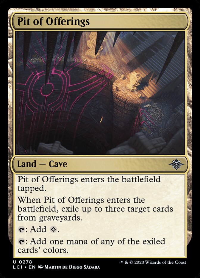 Pit of Offerings 278 (The Lost Caverns of Ixalan)  - Foil