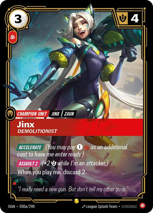 Jinx - Demolitionist 030a/298 (Origins)  - Foil
