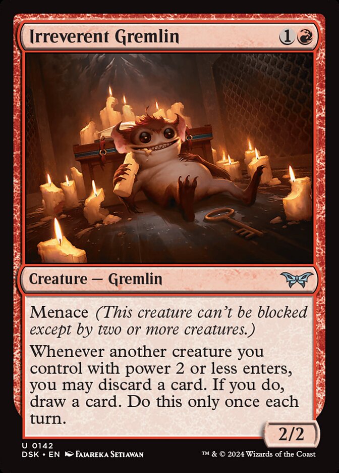 Irreverent Gremlin 142/286 (Duskmourn: House of Horror) 