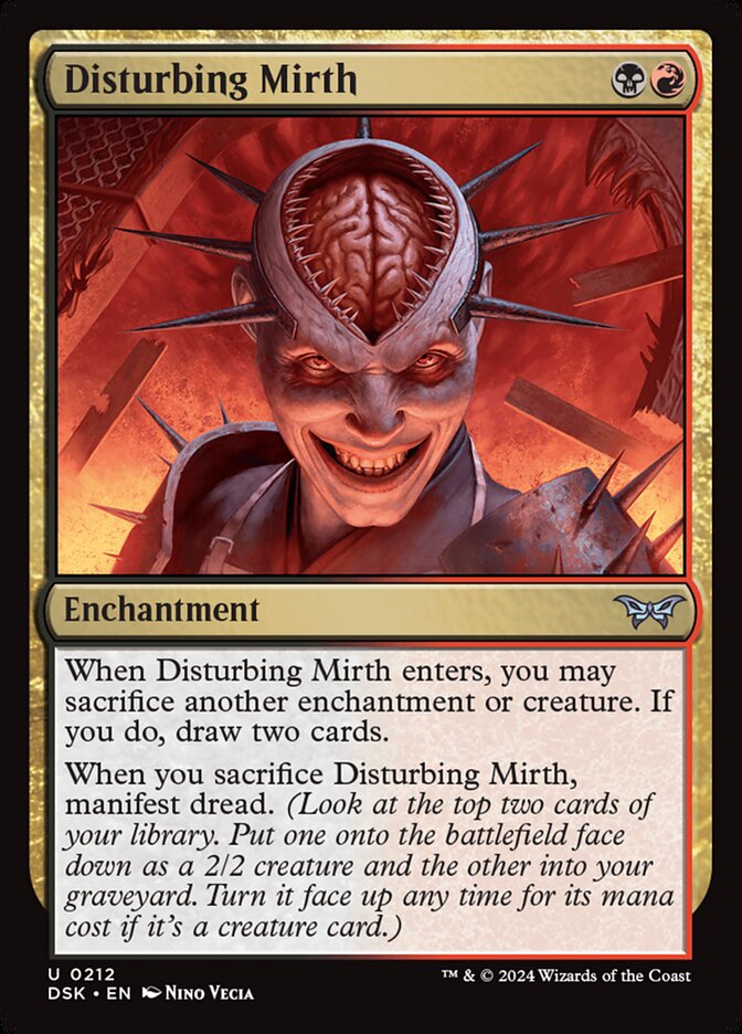 Disturbing Mirth 212/286 (Duskmourn: House of Horror)  - Foil