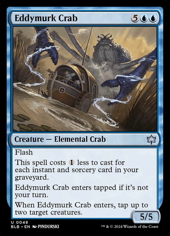 Eddymurk Crab 48 (Bloomburrow)  - Foil
