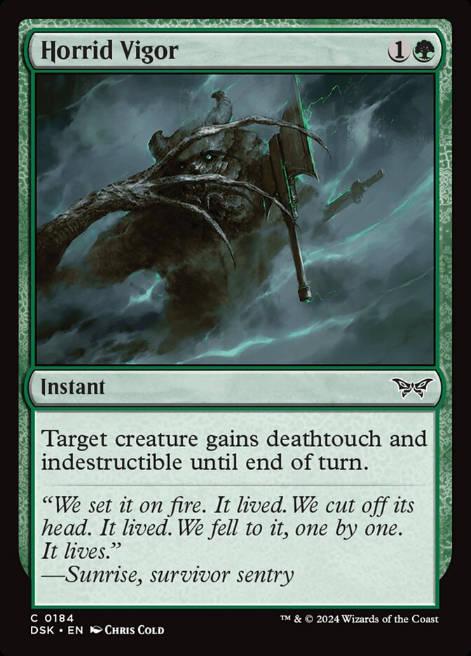 Horrid Vigor 184 (Duskmourn: House of Horror)  - Foil