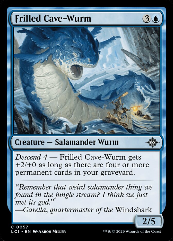 Frilled Cave-Wurm 57/291 (The Lost Caverns of Ixalan) 