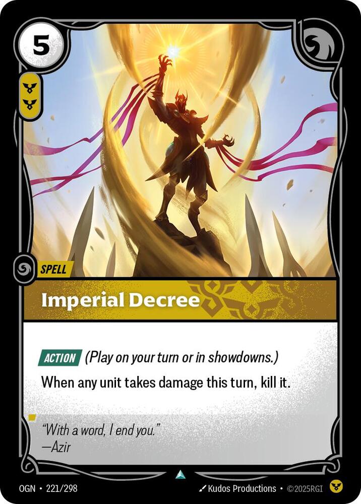 Imperial Decree 221/298 (Origins)  - Foil